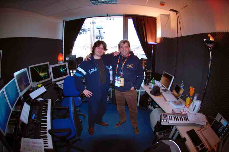 con il maestro Stefano Nanni alle Olimpiadi Invernali di Torino