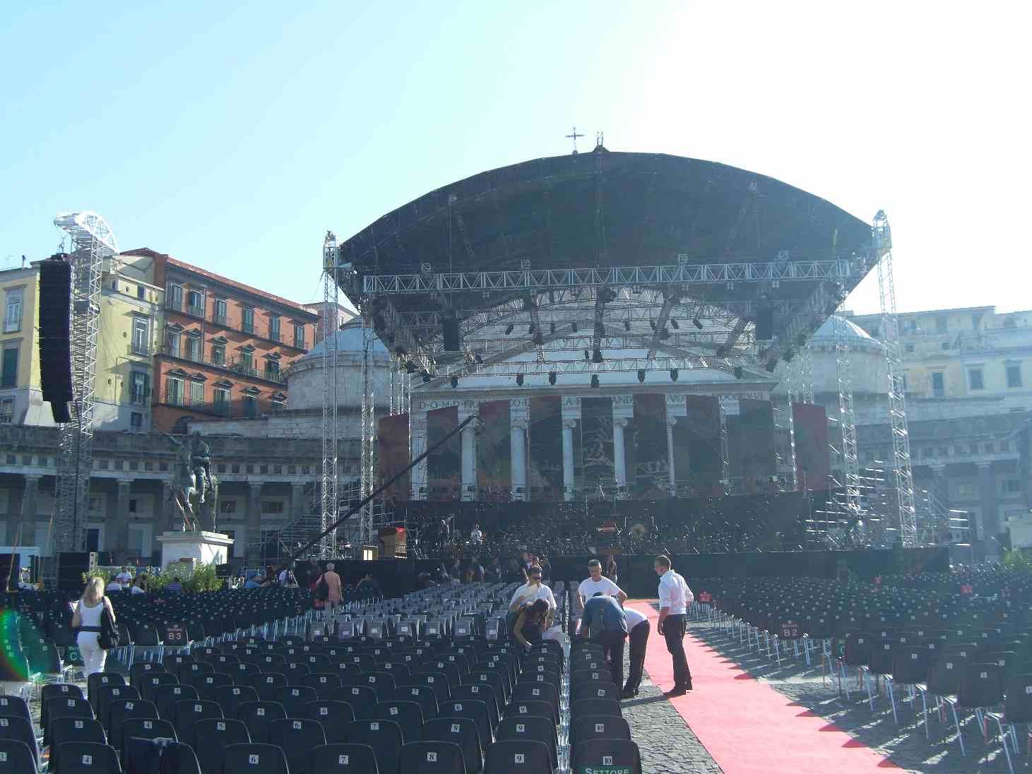 Napoli Gala Verdi Piazza del Plebiscito San Carlo Santa Cecilia