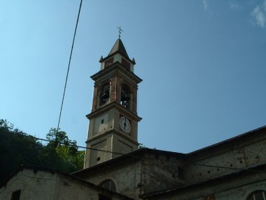 Il campanile della Chiesa di S. Biagio - Miroglio