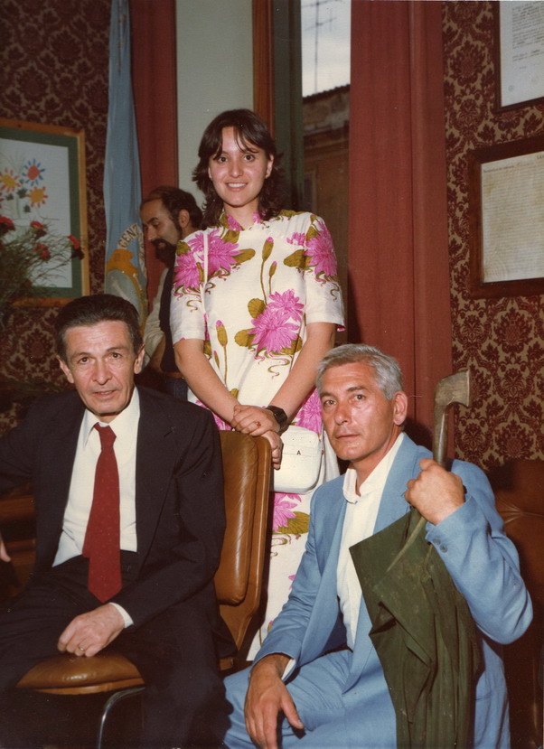 Con Enrico Berlinguer e Pap Omero